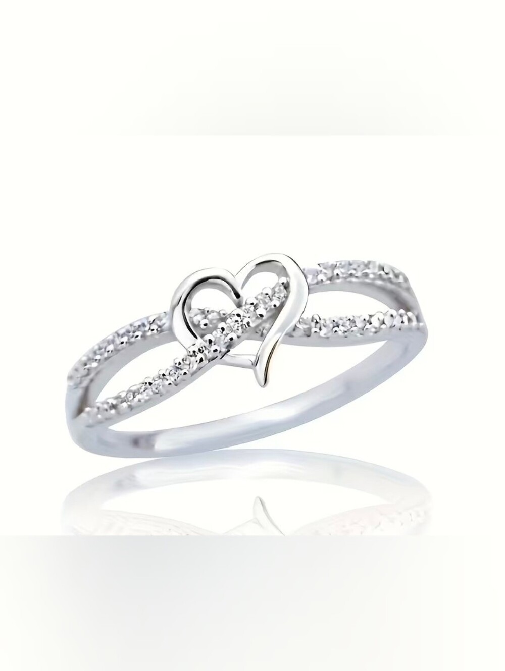 $8 Each Or Bundle 5/$20 Sterling Silver Heart Accent Ring